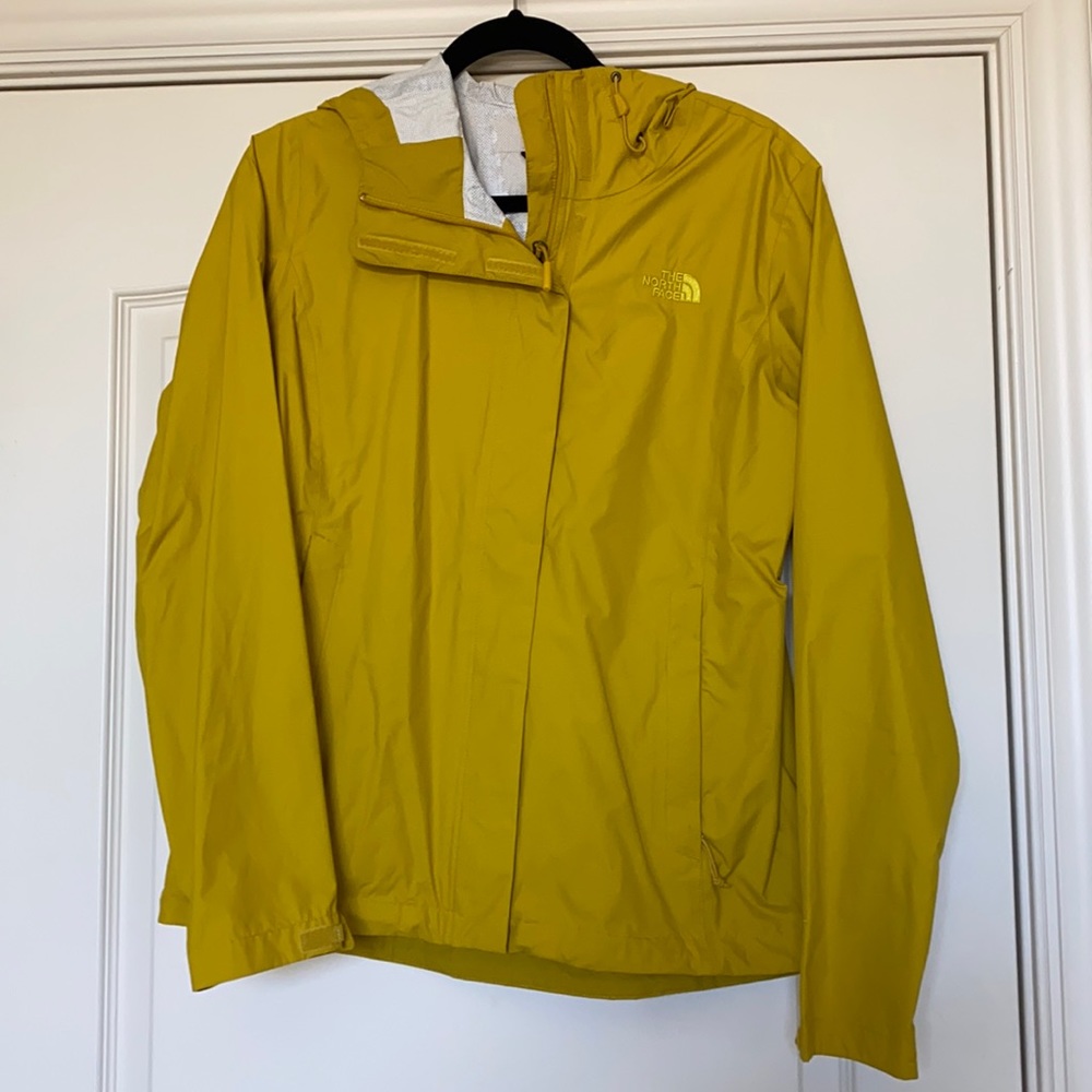 Women’s NorthFace Yellow Rain Jacket